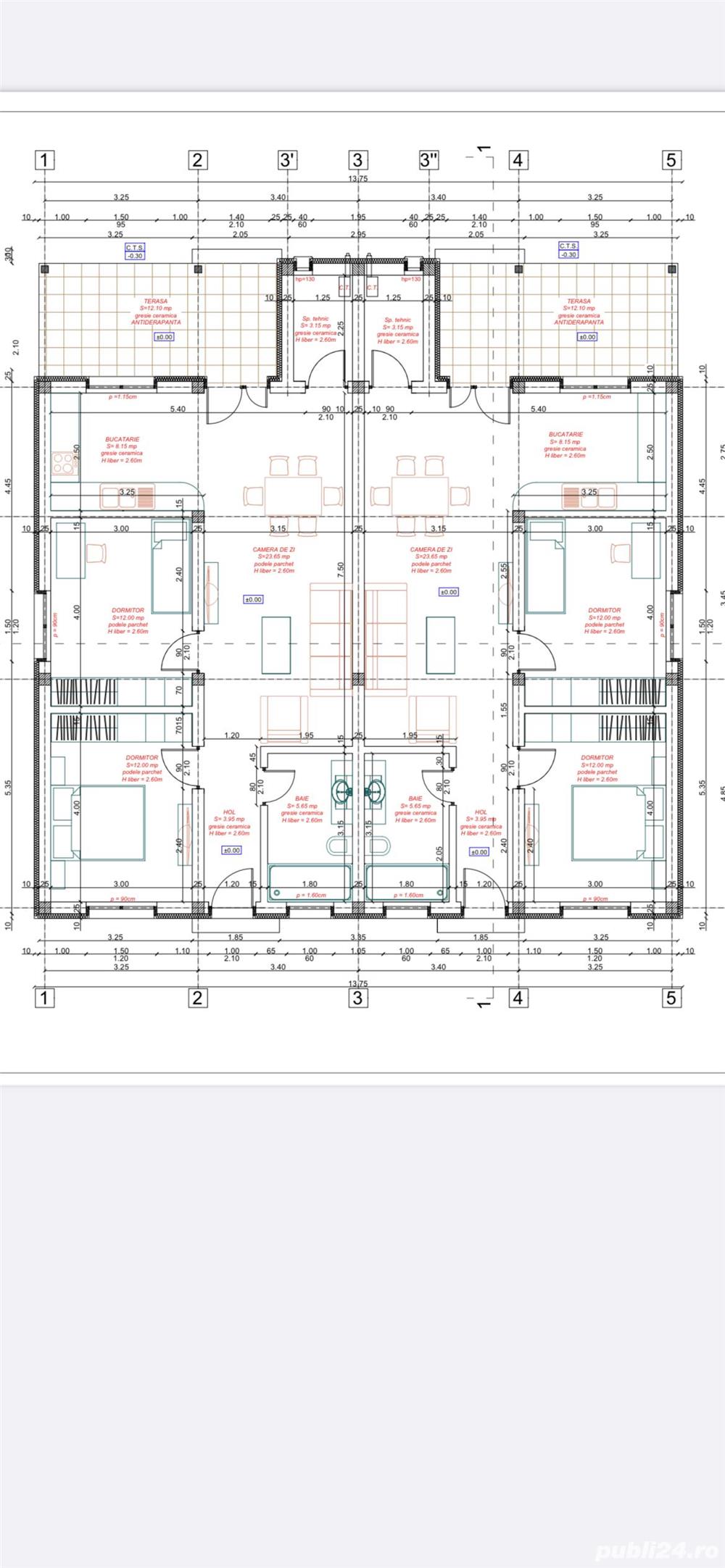 Duplex parter mosnita noua