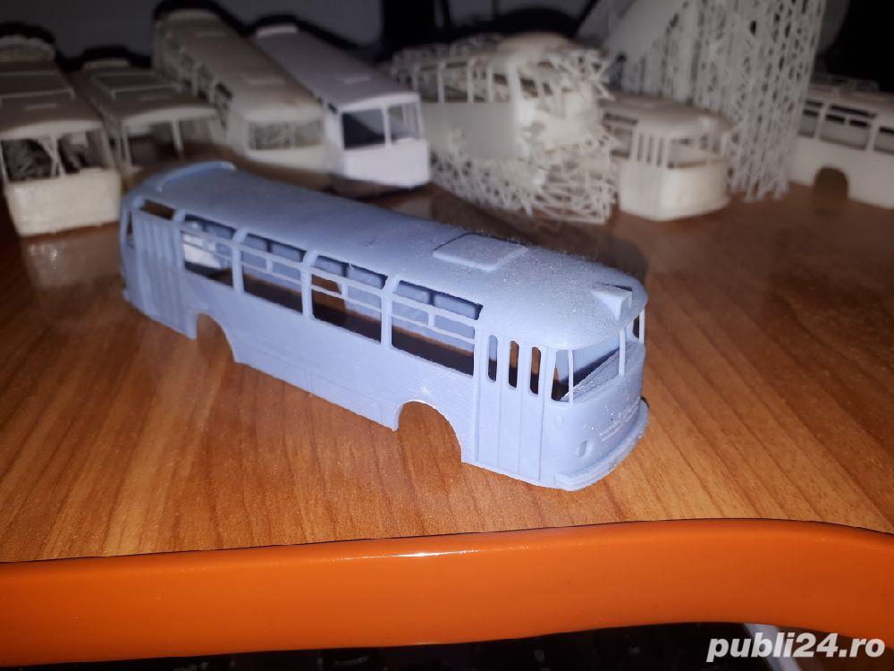 Machete Autobuze TV 20 U+R și TV 2 U+R printate 3d în rășină scara 1 72 - articole teste