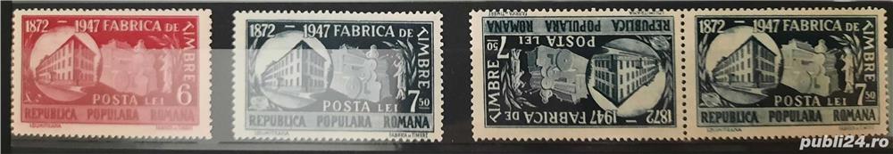 Timbre 1948 - 75 de ani de la înfiintarea Fabricii de Timbre MNH