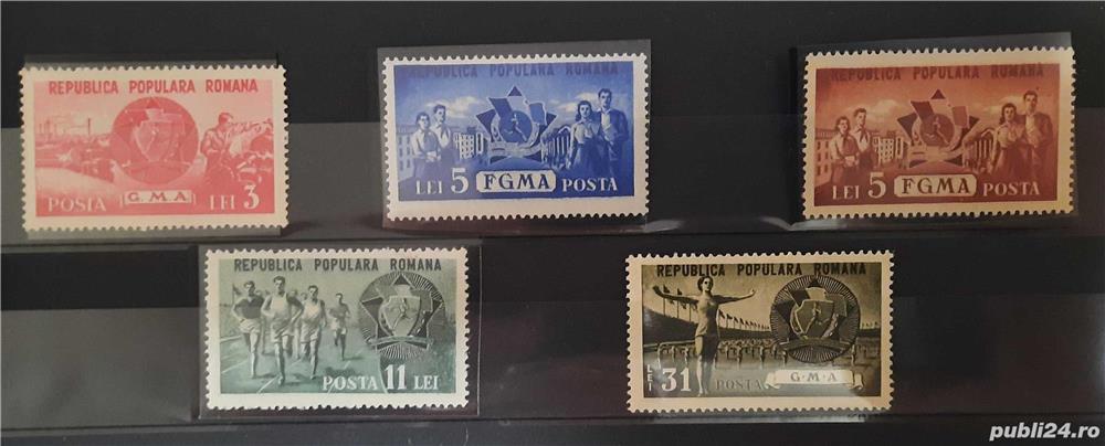 Timbre 1950 G.M.A. si F.G.M.A. MNH