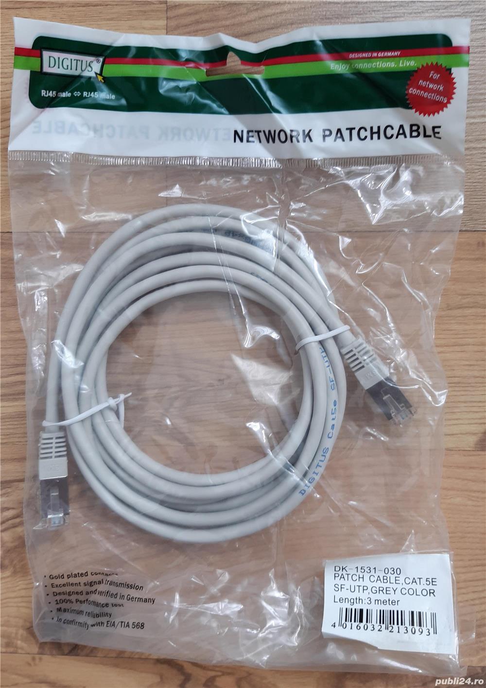 cablu retea, patch cord RJ45 cat 5e, 6 Cisco, Digitus Gembird EFB Braun