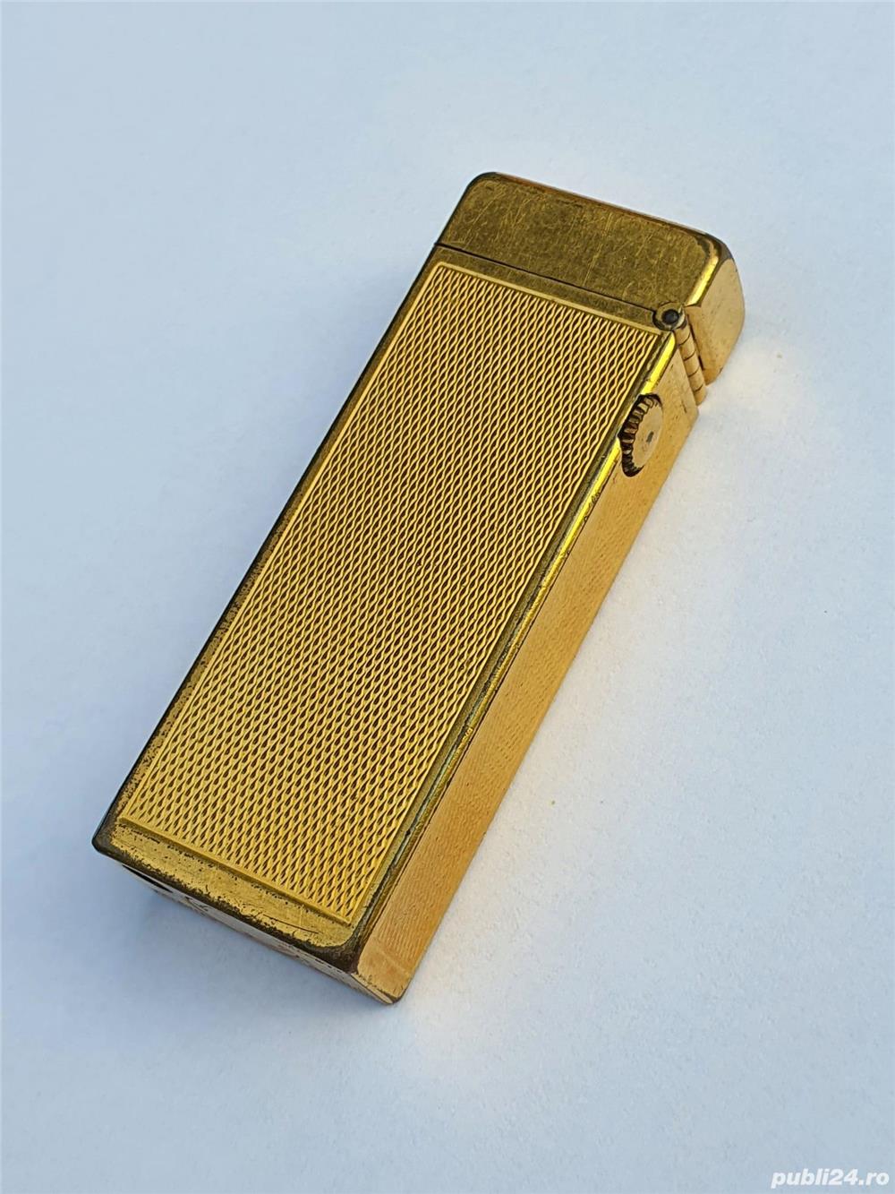 Bricheta originala placata cu aur Dunhill Rollagas 1956-1960