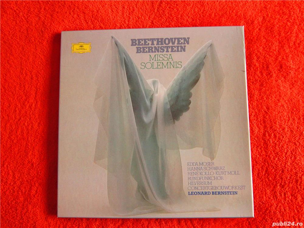 vinil Beethoven -Missa Solemnis -dir.Leonard Bernstein boxset 1979