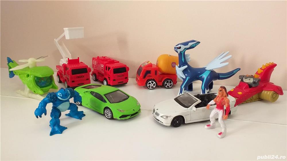 lot jucarii baiat figurine roboti alien pokemon camioane masinute elicopter etc