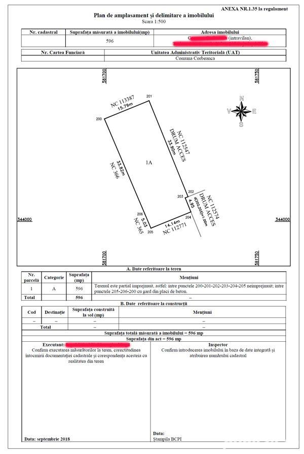 Cadastru , Topografie , Intabulare , Dezmembrare , Releveu , Identificare limita proprietate 