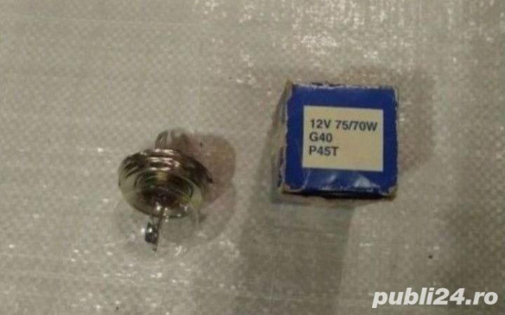  Bec vintage / retro romanesc - model G40 P45T 12V 75/70W. Mai multe detalii la telefon.