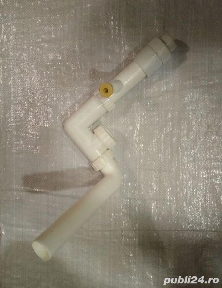 Sifon chiuveta fix cu racord pentru masina de spalat rufe