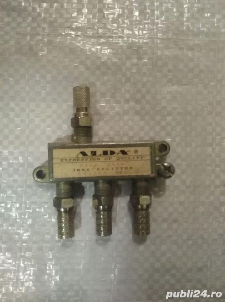 Splitter nou profesionale 3 iesiri pentru semnal cablu TV