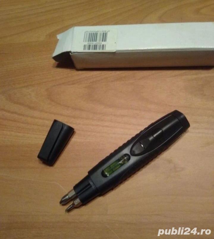 Surubelnita noua tip marker - capete interschimbabile, boloboc si led