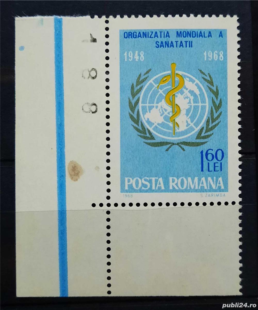 Timbre 1968 A 20-a aniversare a infiintarii O.M.S. MNH