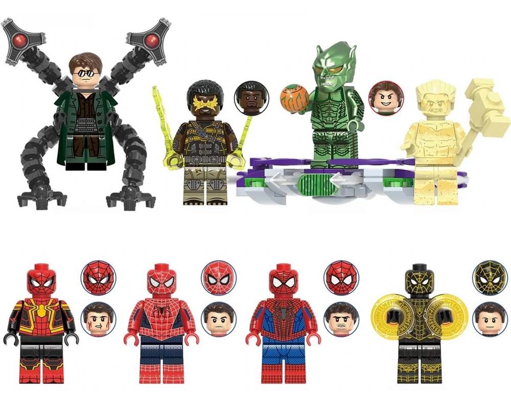 Set 8 Minifigurine tip Lego Marvel Spider-Man No Way Home pack2