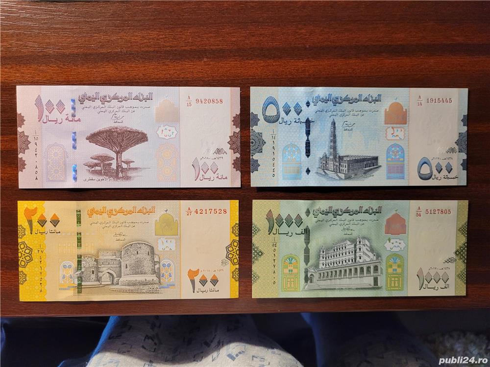 Colectionar, vand bancnote din Yemen