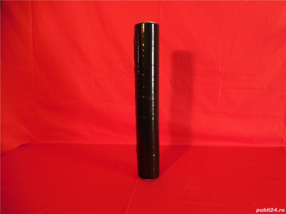 Folie stretch manual negru 500 mm, 23 my, 1.30 kg