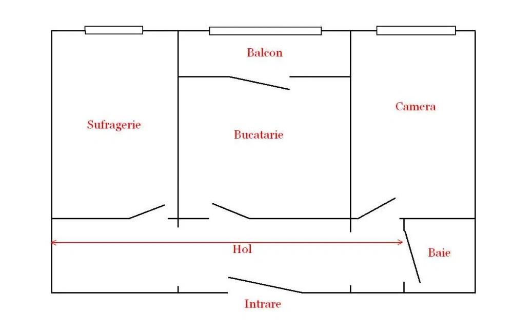 Apartament 2 camere - et. IV (acoperis, boxa) Roman