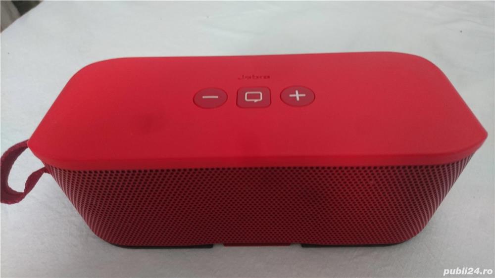 Boxa portabila Jabra Solemate, Bluetooth, Rosu,sunet superb cu 3 difuzoare,super bas