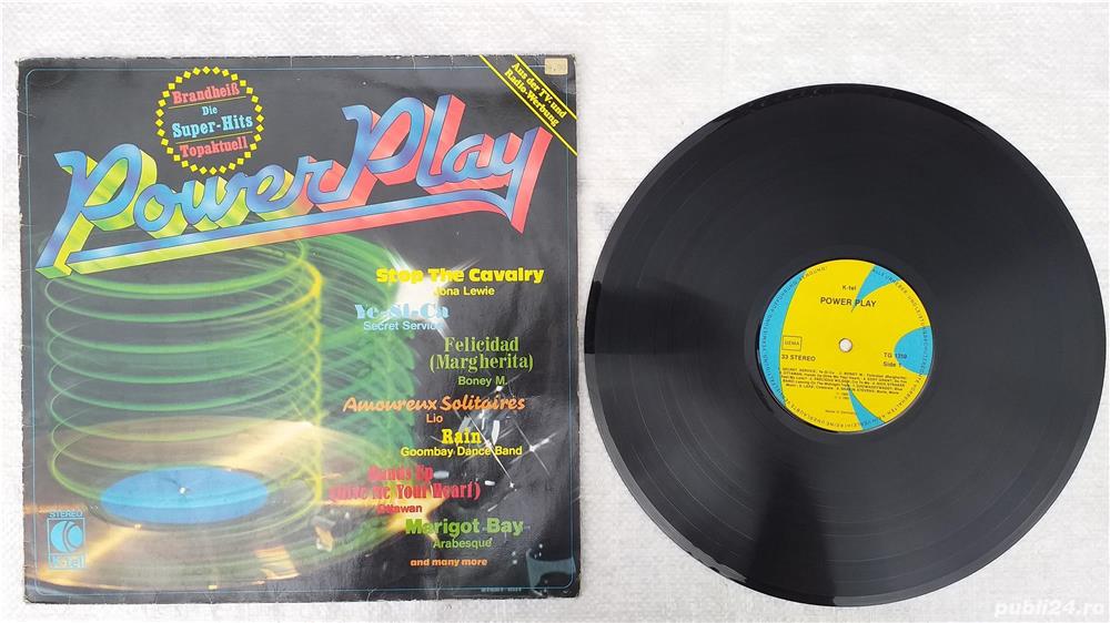 vinil disc muzica selectii disco pop rock & roll, Power Play casa discuri K-Tel
