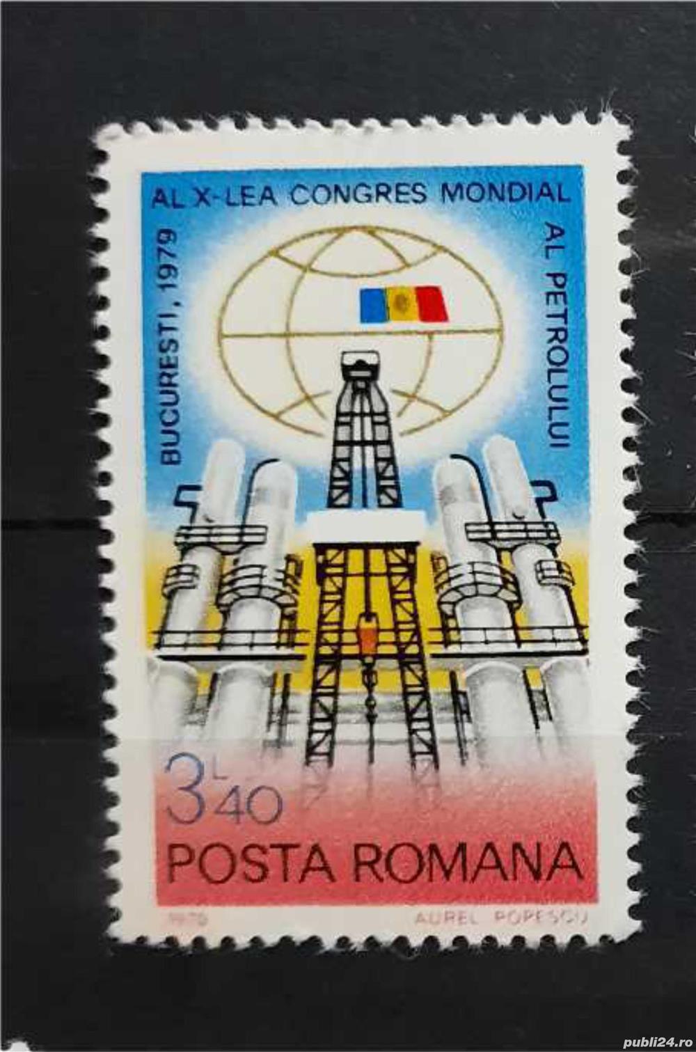 Timbre 1979 Congresul Mondial al Petrolului - Bucuresti MNH