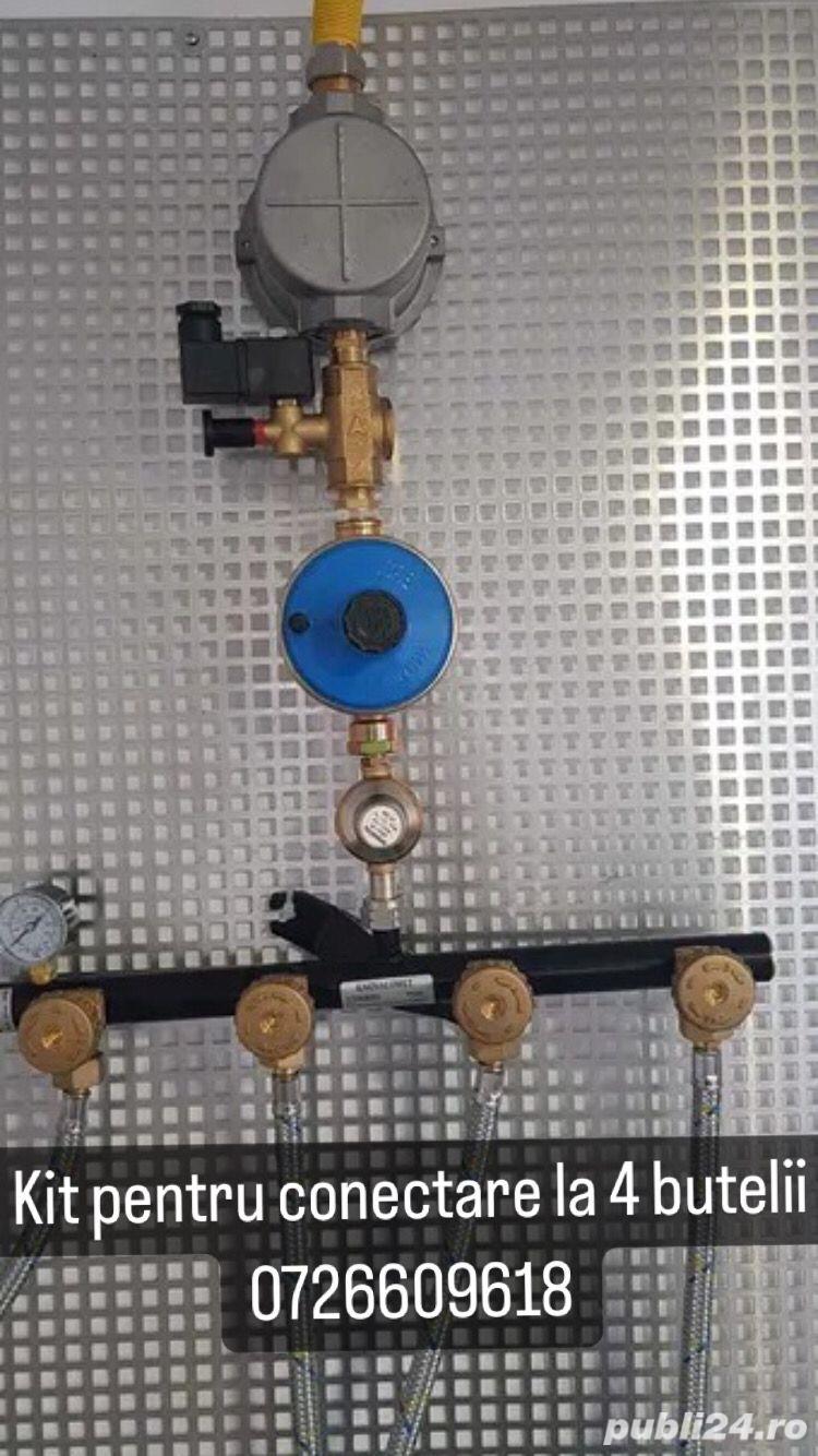 Kit complet pentru conectare 4 butelii GPL mari la centrala termica