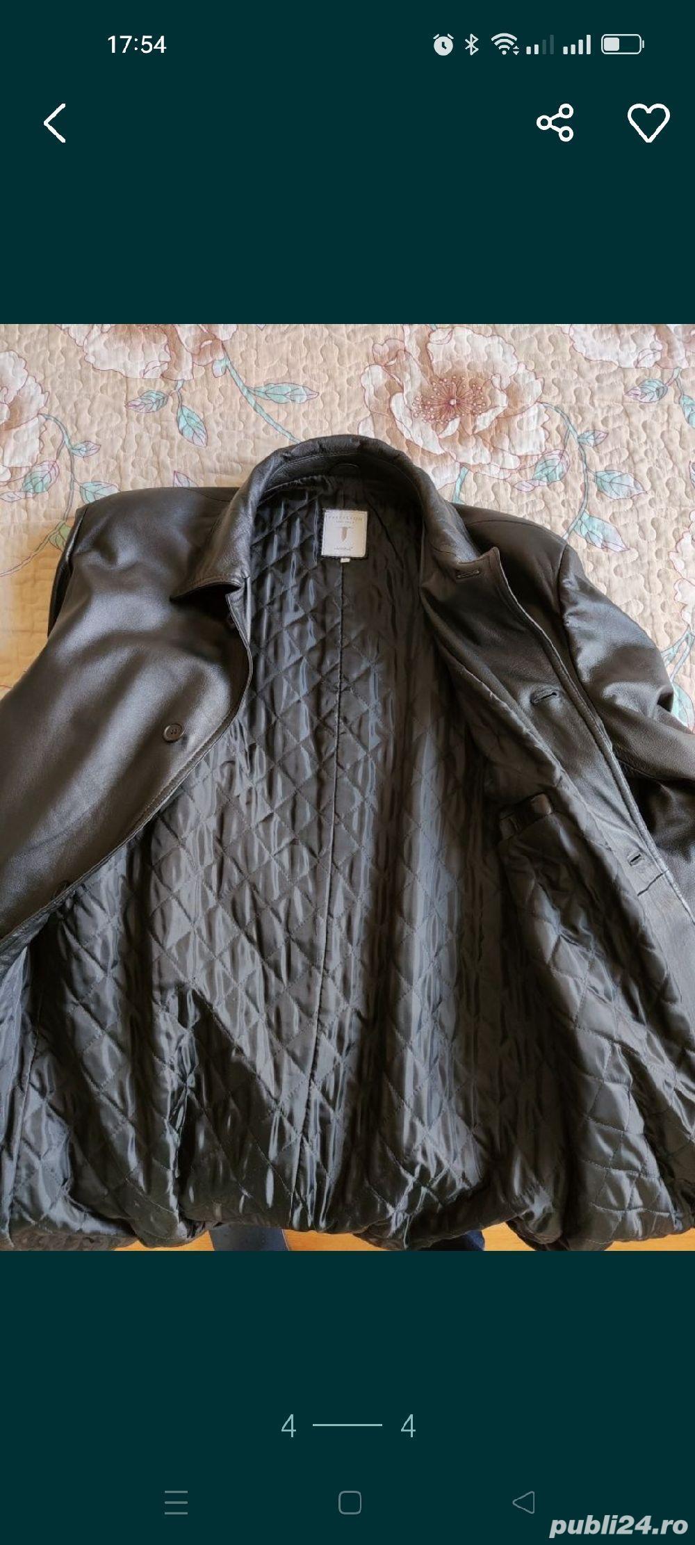 Haină lunga di piele