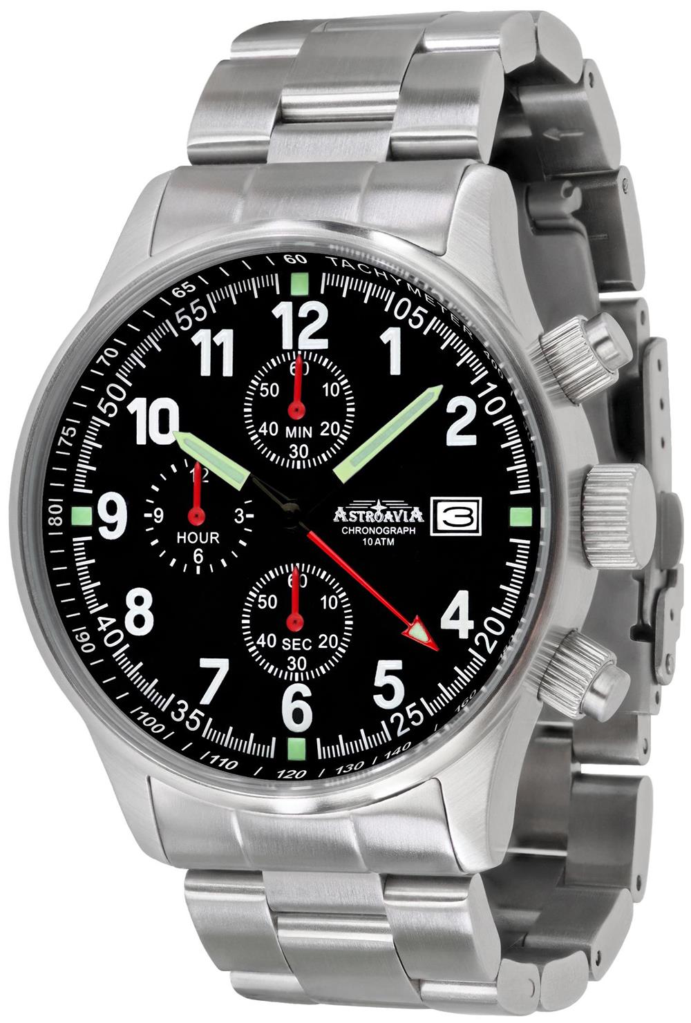 www autenticshop ro - Ceas German Astroavia Pilot Aviatie Subacvatic 100m Mecanism Seiko 10ATM Nou