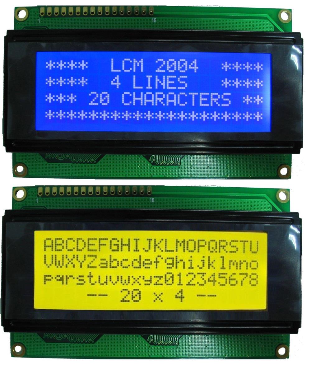 LCD Display 20x4 caractere latine, 2004, arduino, pic, atmel
