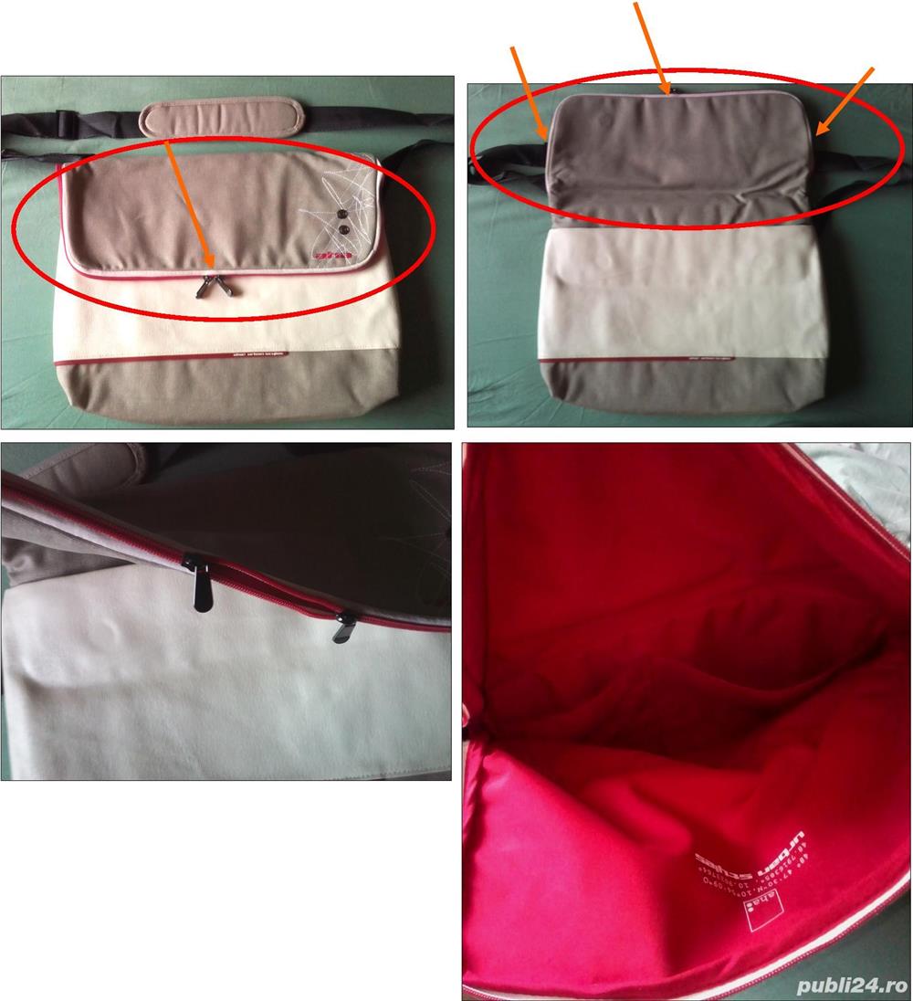 Geanta laptop "AHA: Urban Styles" cu multicompartimente (65 - 50 lei)