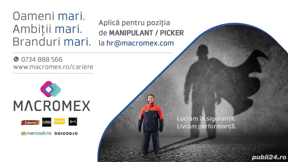 Angajam Pickeri in Campia Turzii. Venit Net garantat 4530 RON