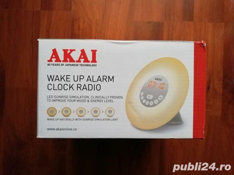 vand veioza Wake up alarm clock radio AKAI ,, nou in cutie ,,