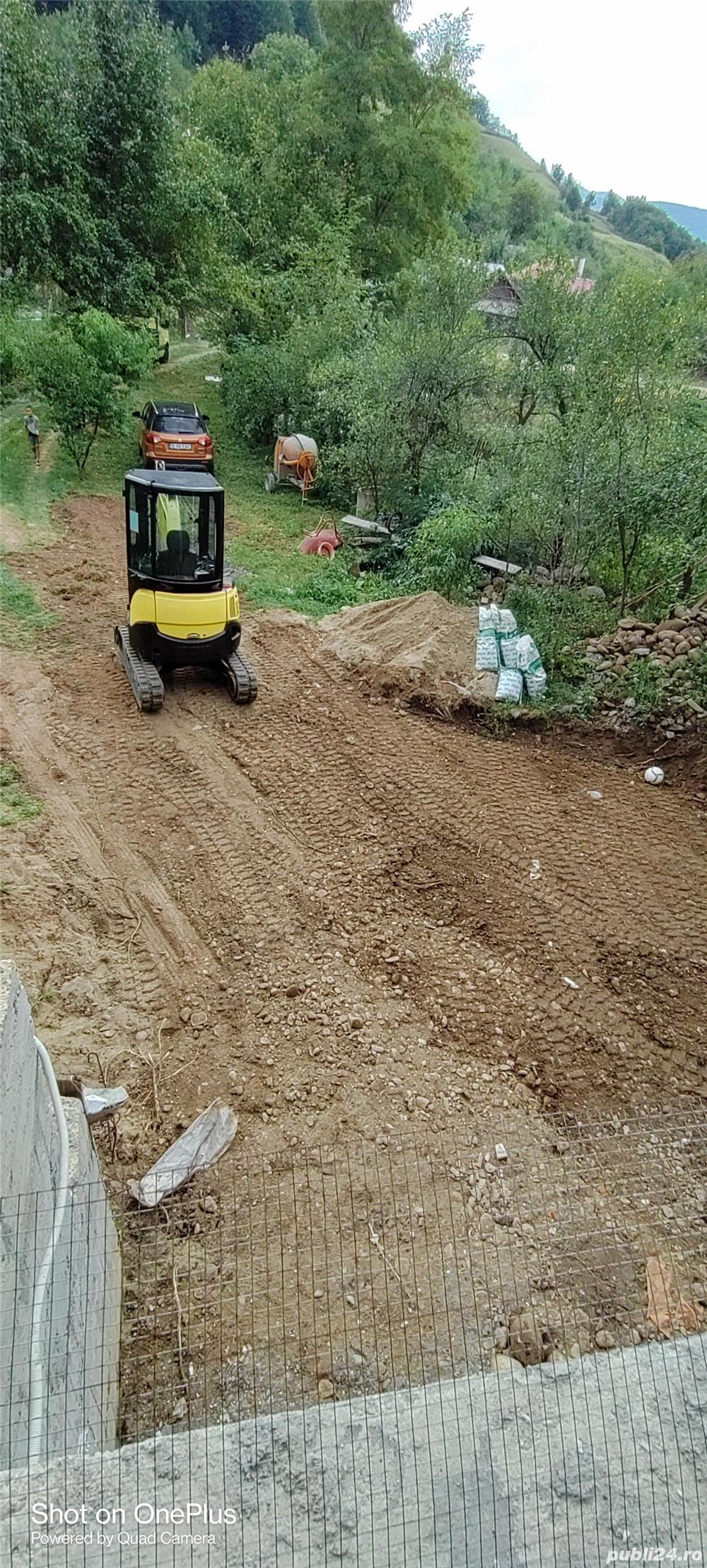 Prestez lucrări cu excavatorul 