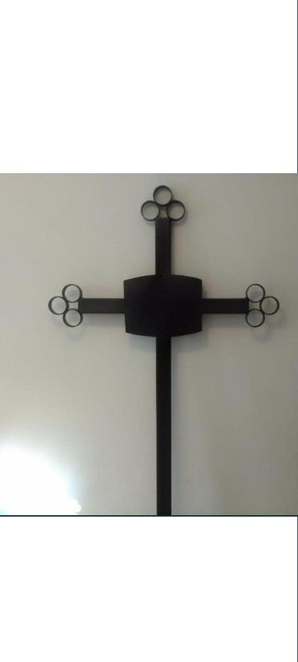 Cruce Metal  Fier pentru Mormânt TRANSPORT GRATUIT