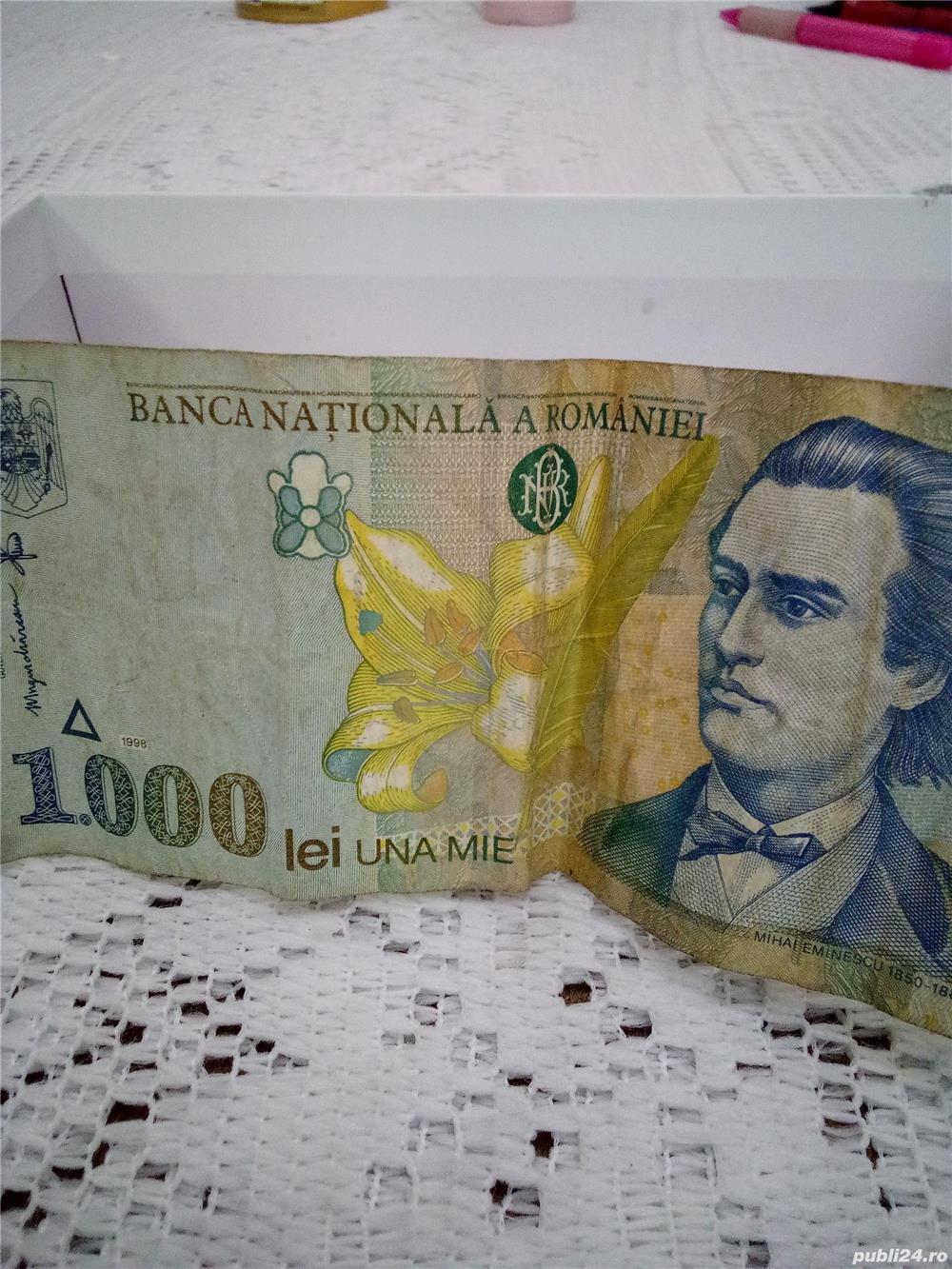 Bancnote de 1000 de lei (1998).