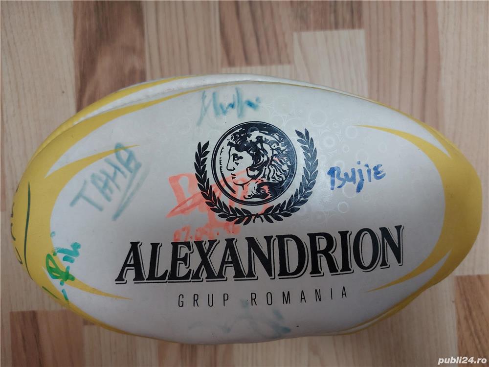 Minge rugby cu semnaturi autografe