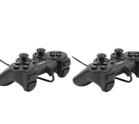Set 2 Gamepad cu vibratii joystick pc 