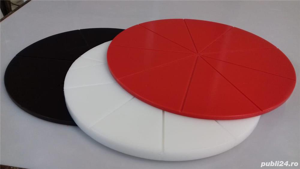 blat platou feliat servire pizza din polietilena HDPE D30x1cm