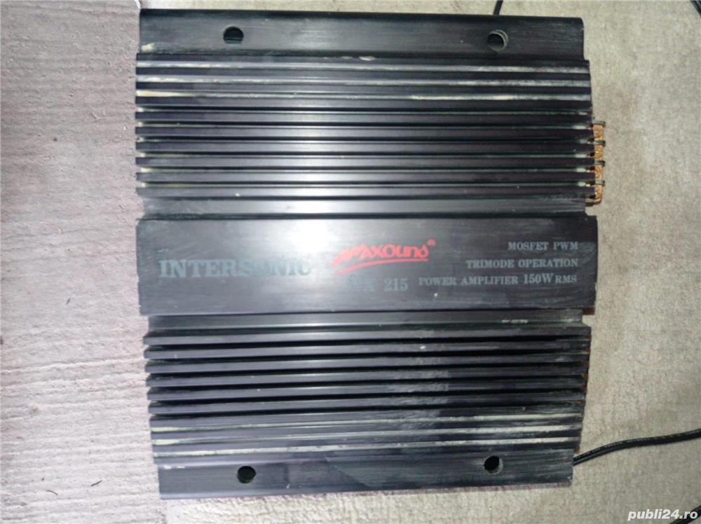 Amplificator auto de bass Intersonic Maxound mx215 600max 