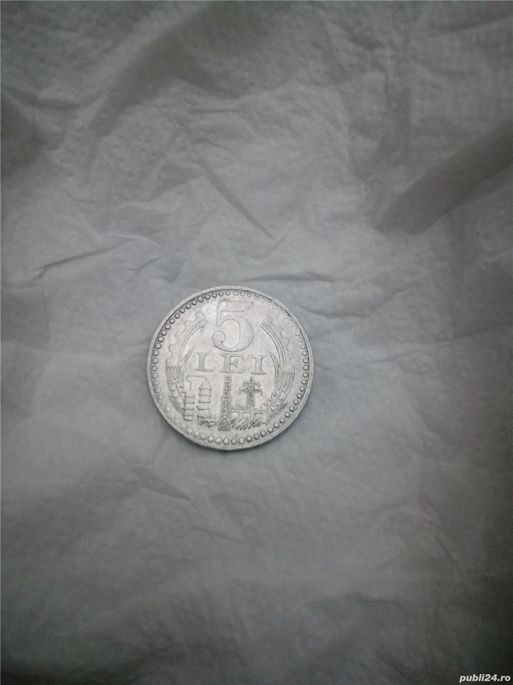 Monedă de cinci lei (1978).