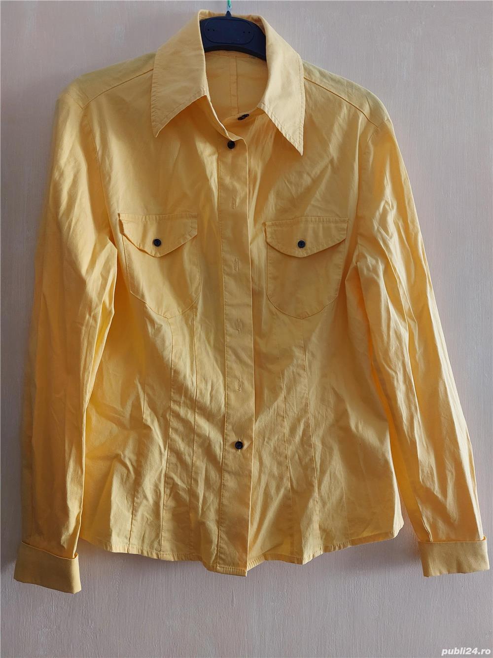 Camasa din bumbac galbena