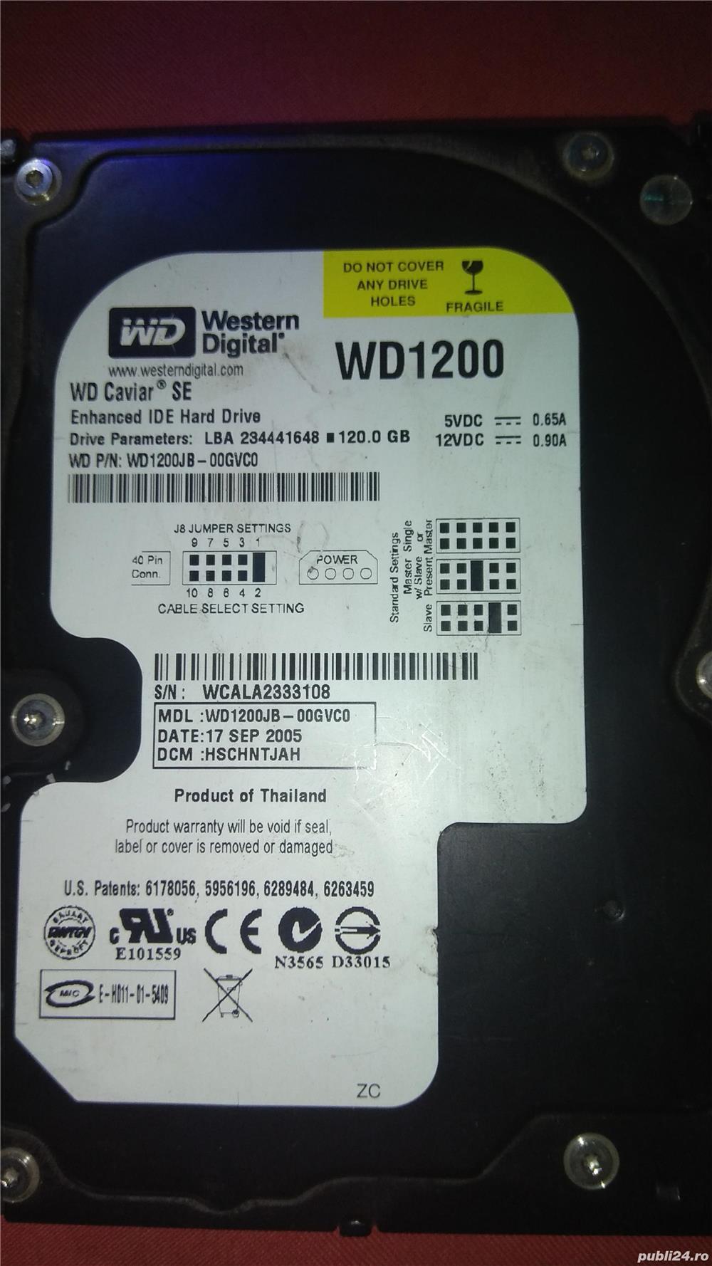 hard disk pe ide 120 gb