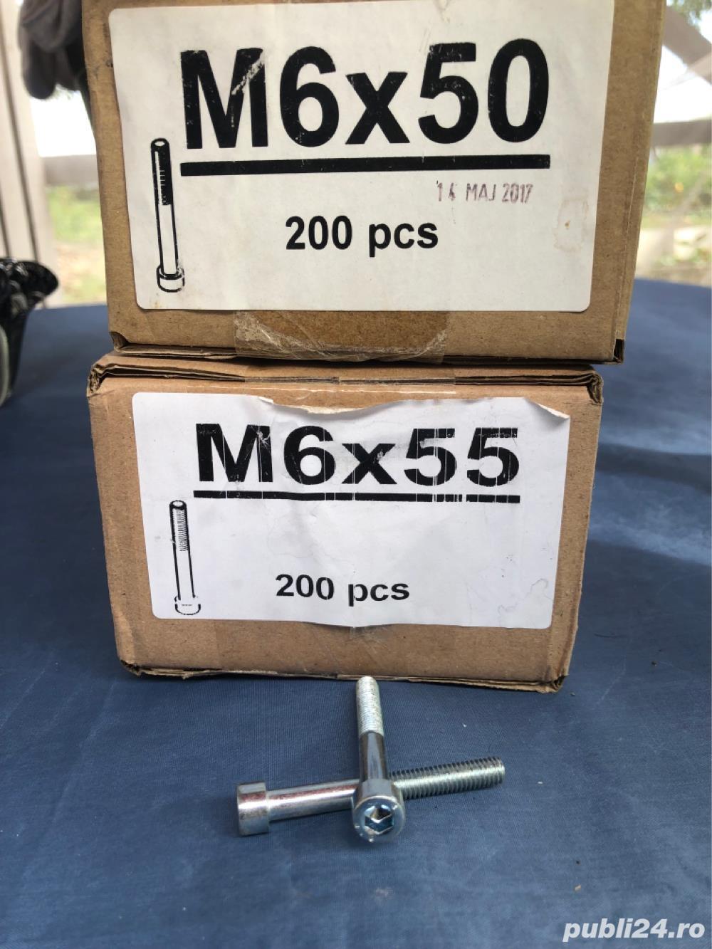 vand surub hexagonal M6x50 mm si M6x 55mm