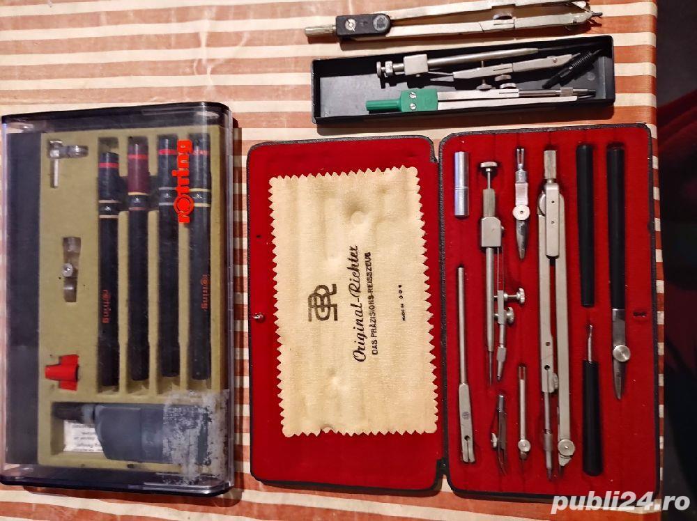 Vand trusa compasuri Rotring,trusa Grafos ptr.tras in tus si calculator