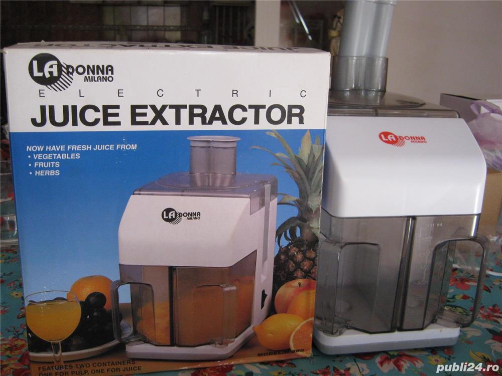 Storcator legume,fructe marca la donna ,milano,cu 2 pahare,1 gradat,perfect functional,200 w,cutie