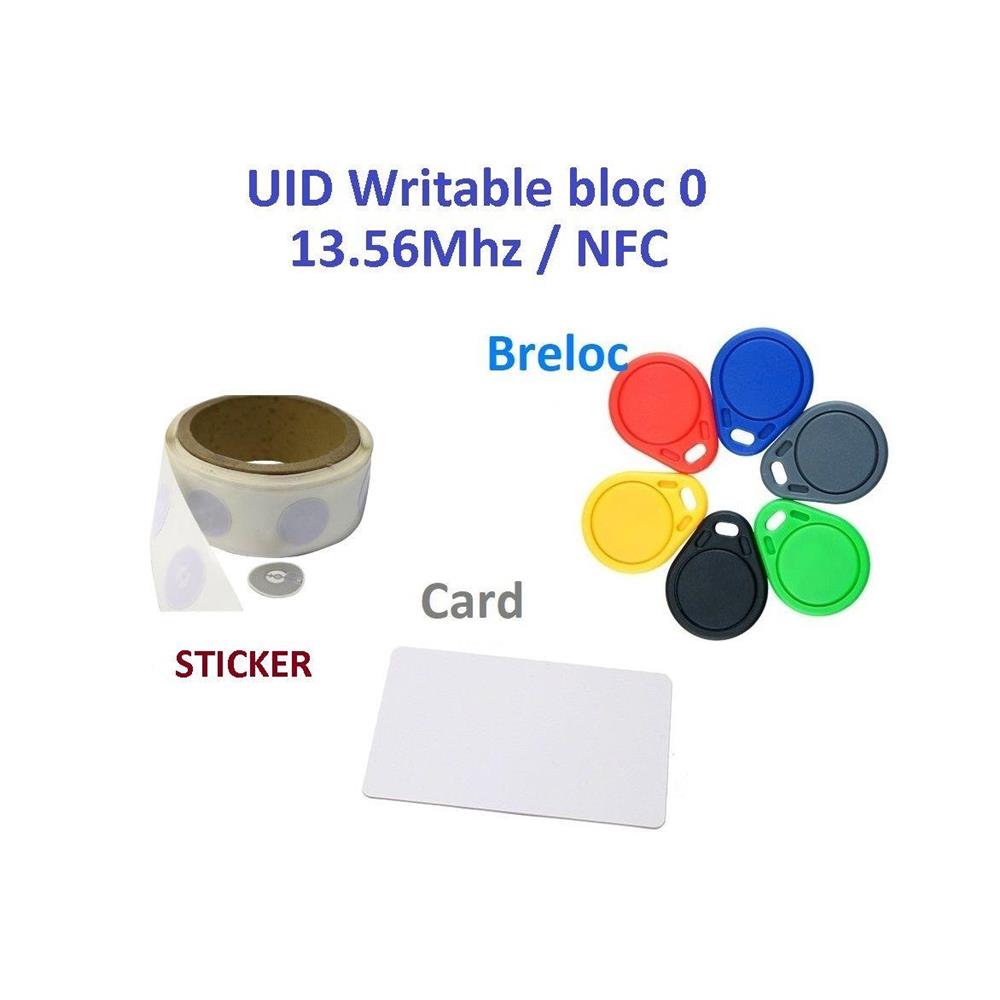 RFID - UID Writable bloc 0, NFC, 13.56Mhz , arduino, pic avr duplicator duplicare CARD 