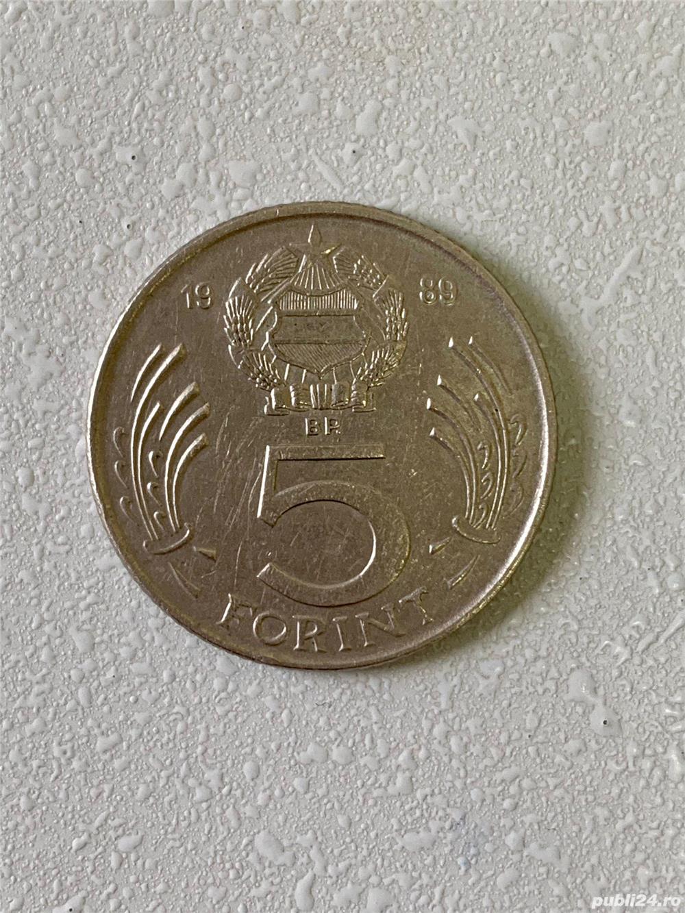 Moneda 5 FORINT - 1989 - Ungaria - KM 635 (235)