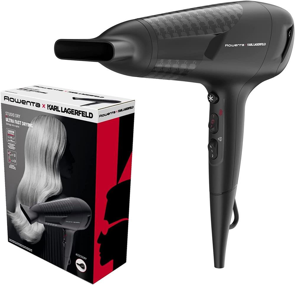 Uscator par Rowenta, 2300W,6 trepte viteza-temperatura,Thermo Control, generator de ioni