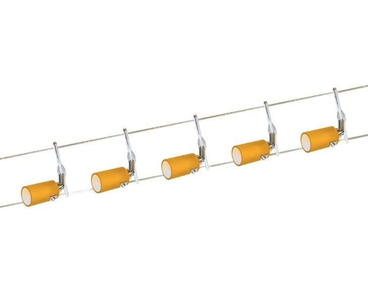 Set spoturi directionabile pe cablu MASSIVE 5x20W, 2x5m, + becuri