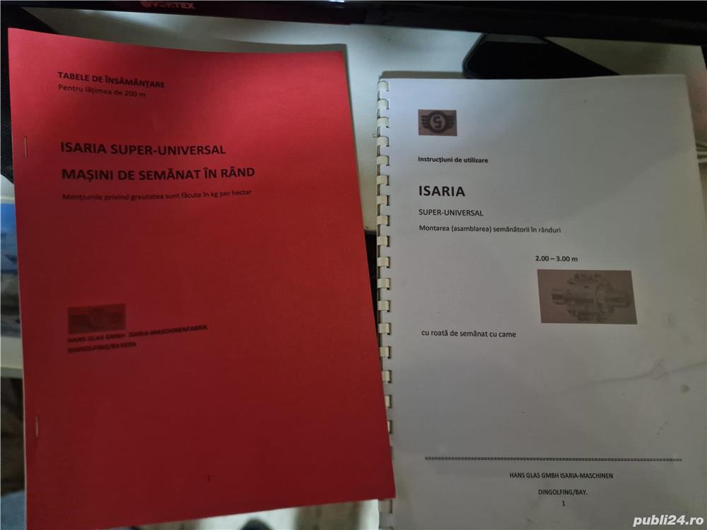 Tabel si documente semănătoare paioase