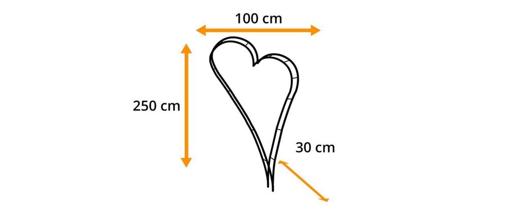 Pergola  flori inima 