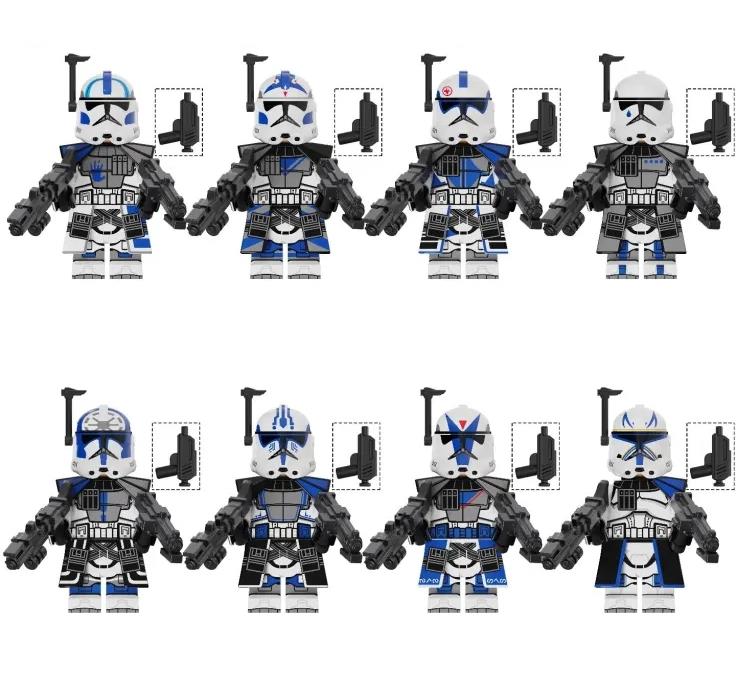 Set 8 Minifigurine tip Lego Star Wars Clone 501th Legion