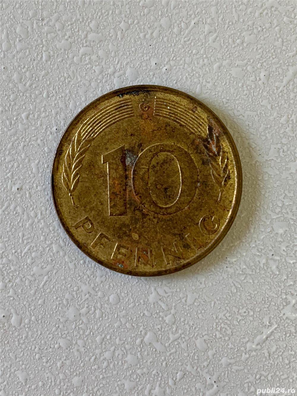 Moneda 10 PFENNIG - 1979 G - Germania - KM 108 (282)