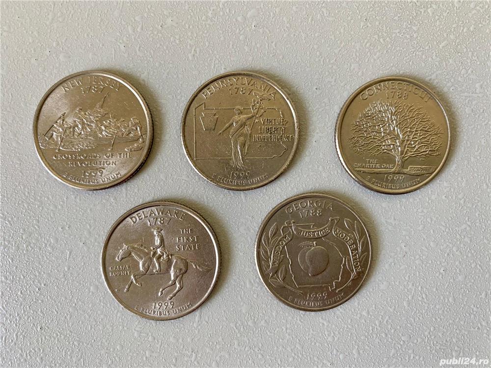5 Comemorative 1 4 DOLAR 25 CENTI - CENTS - 1999 P D - SUA - USA - KM 293 (302)